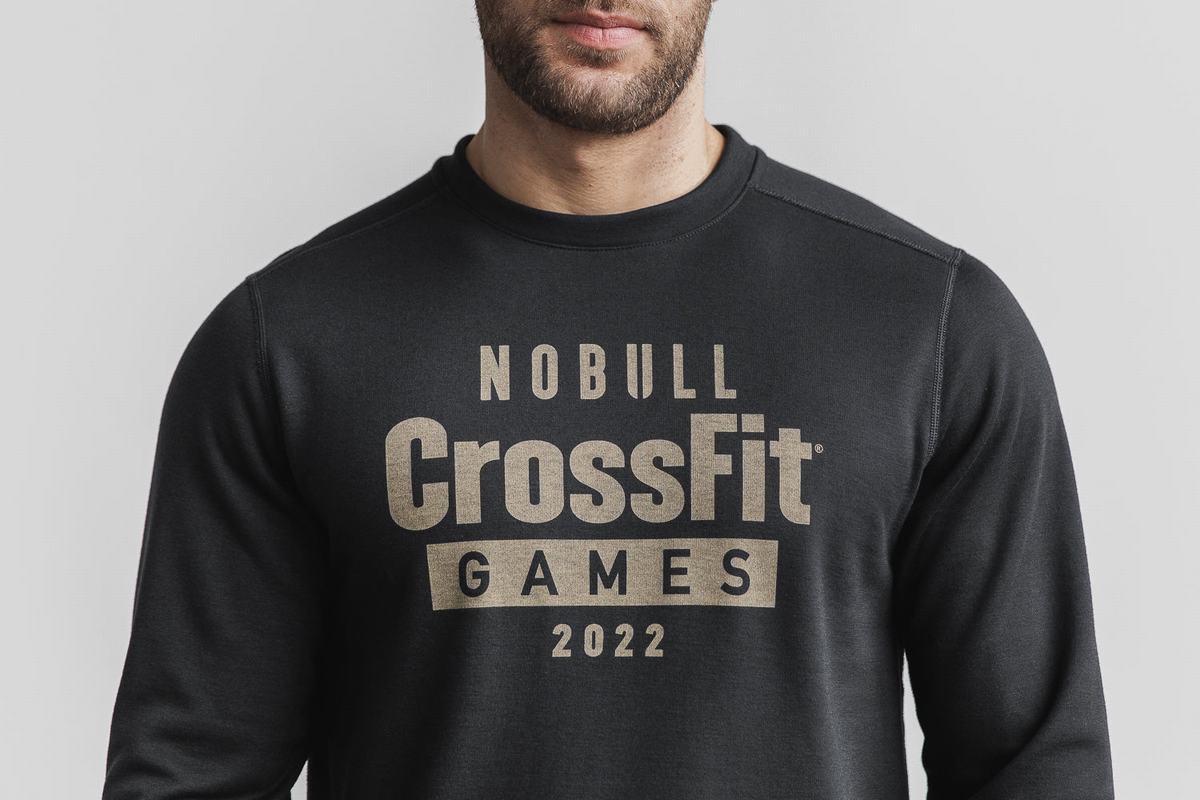 Black Men's Nobull Crossfit Games® 2022 Crew Sweatshirts | USA012697