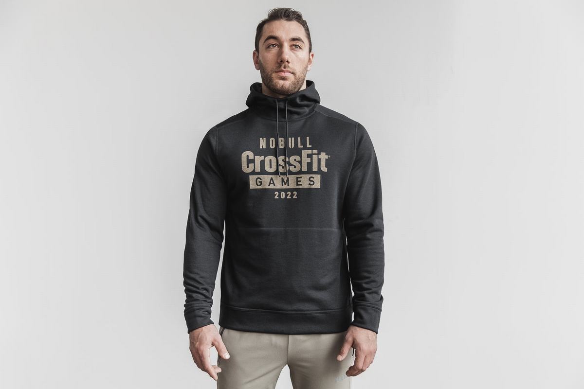 Black Men\'s Nobull Crossfit Games® 2022 Hoodie | USA287369