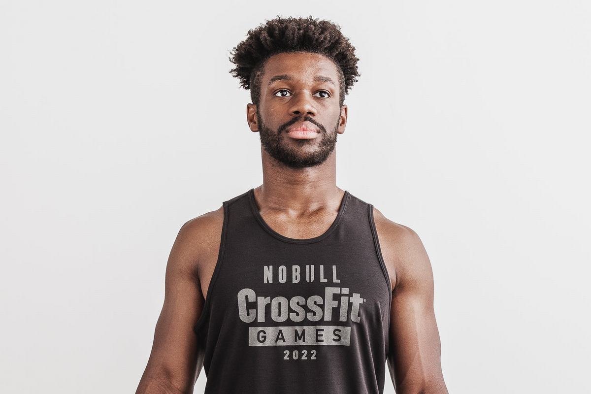 Black Men's Nobull Crossfit Games® 2022 Tank Tops | USA429635