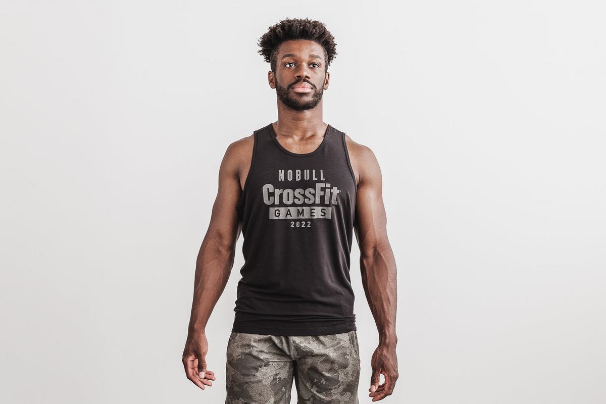 Black Men\'s Nobull Crossfit Games® 2022 Tank Tops | USA429635