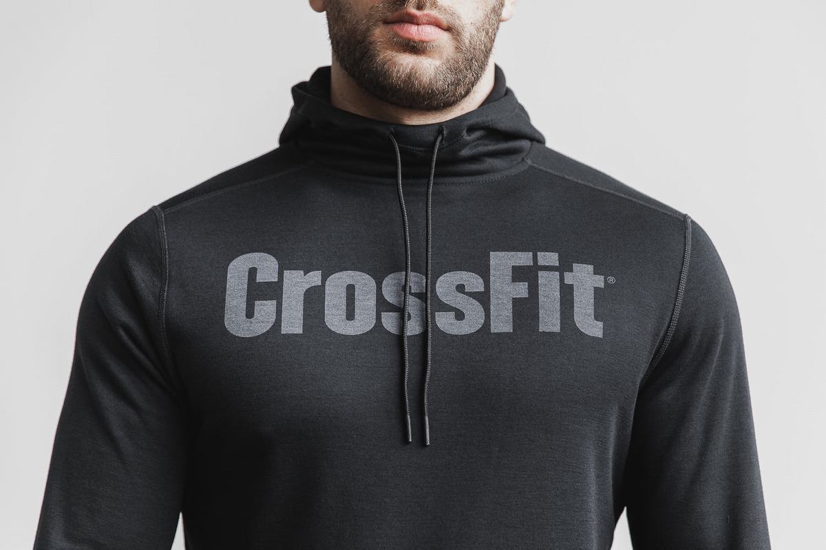 Black Men's Nobull Crossfit® Hoodie | USA483920