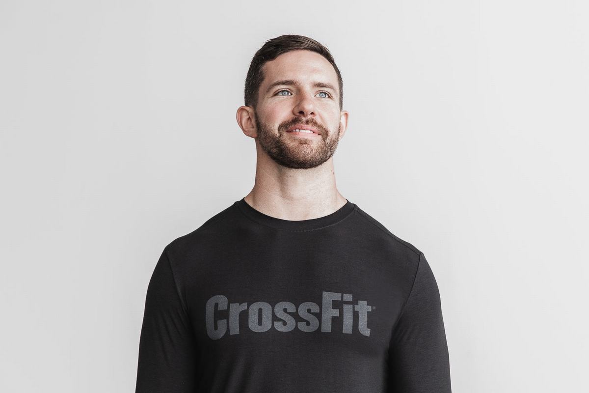 Black Men's Nobull Crossfit® Long Sleeves | USA593287