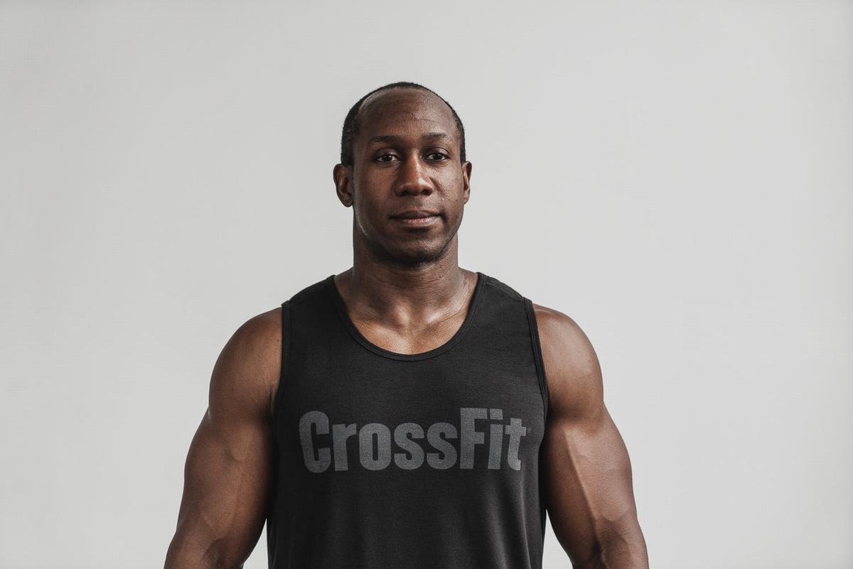 Black Men\'s Nobull Crossfit® Tank Tops | USA920457