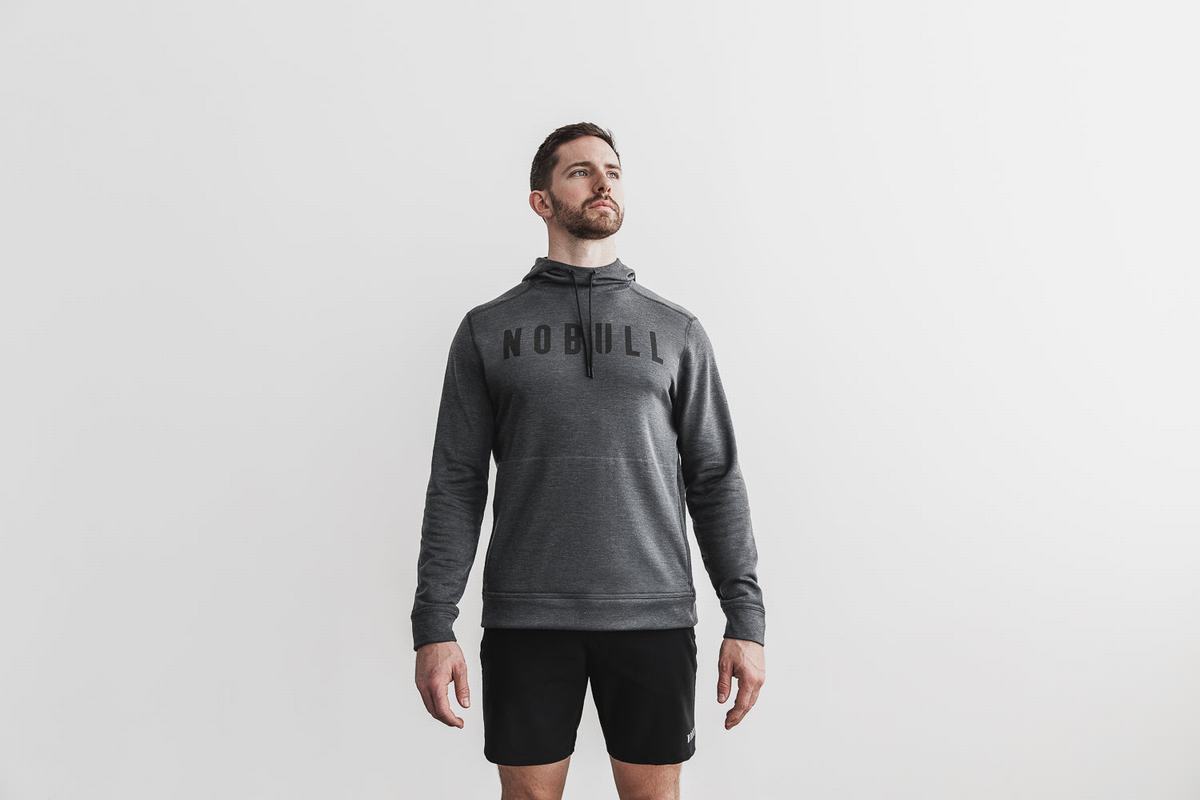 Black Men's Nobull Hoodie | USA247198