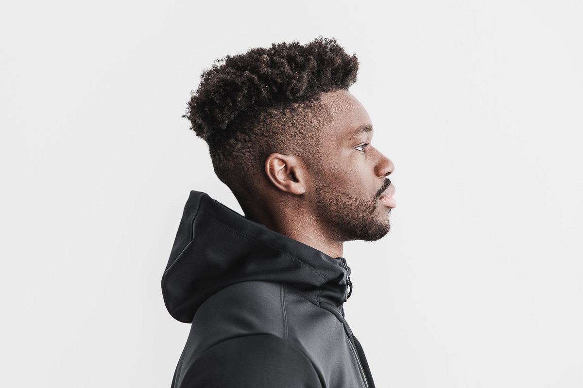 Black Men's Nobull Softshell Jackets | USA024865