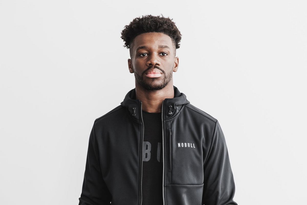 Black Men's Nobull Softshell Jackets | USA024865