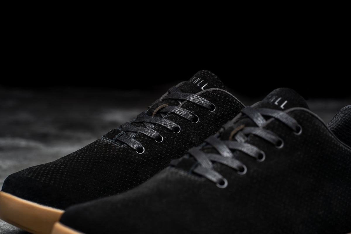 Black Men's Nobull Suede Trainers | USA710625