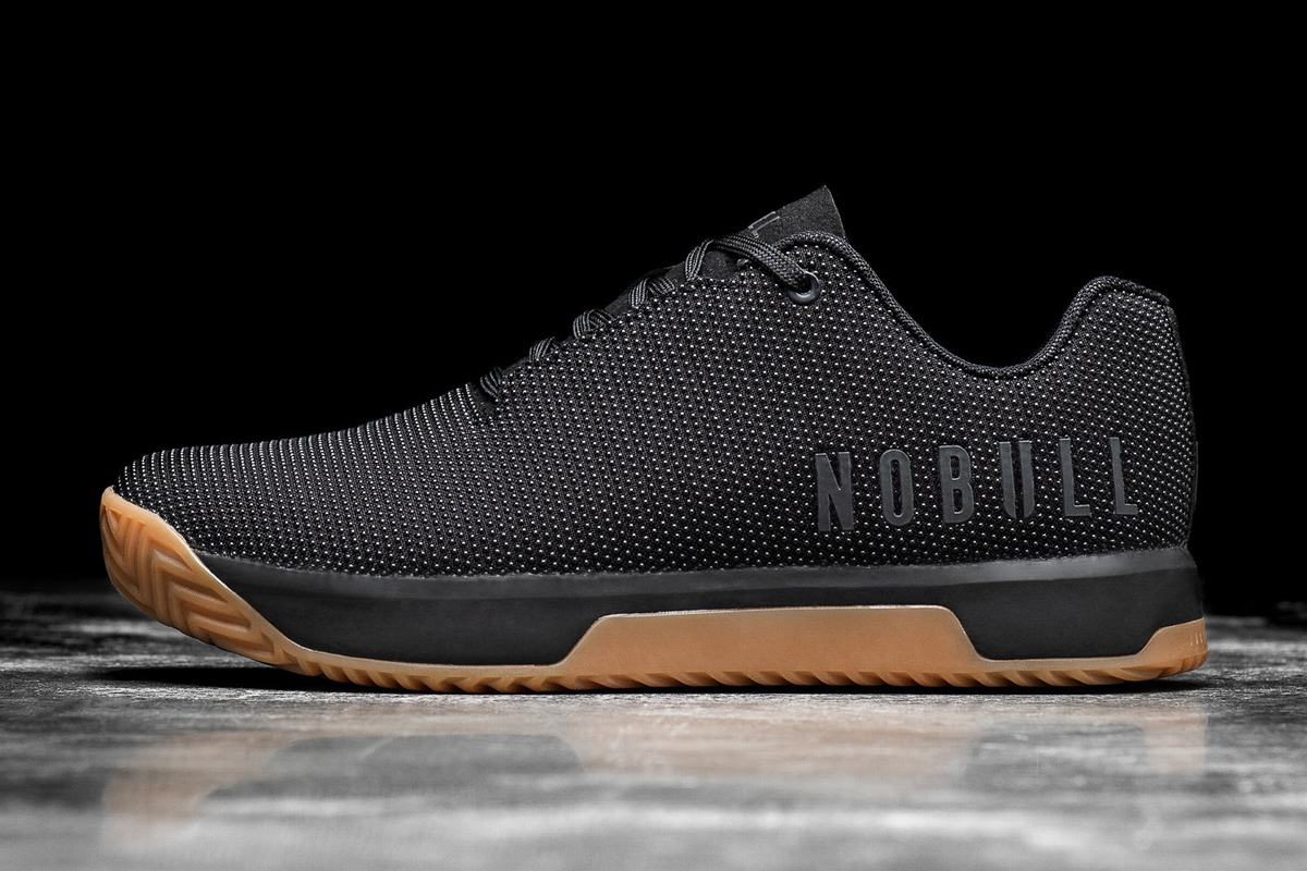 Black Men\'s Nobull Superfabric Trainers | USA267890