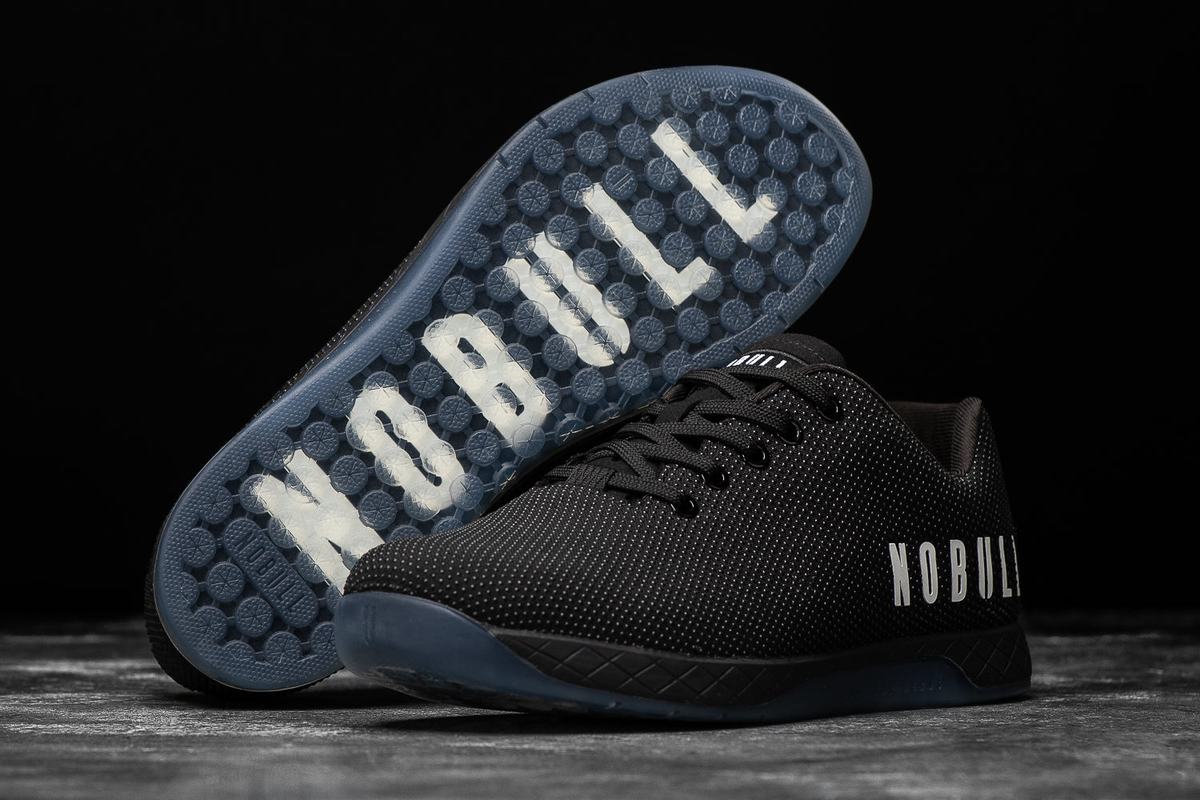 Black Men's Nobull Superfabric Trainers | USA769841