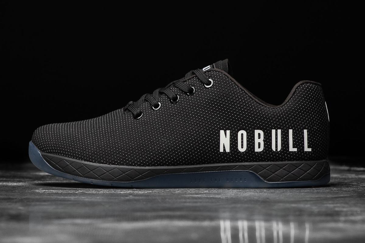 Black Men\'s Nobull Superfabric Trainers | USA769841