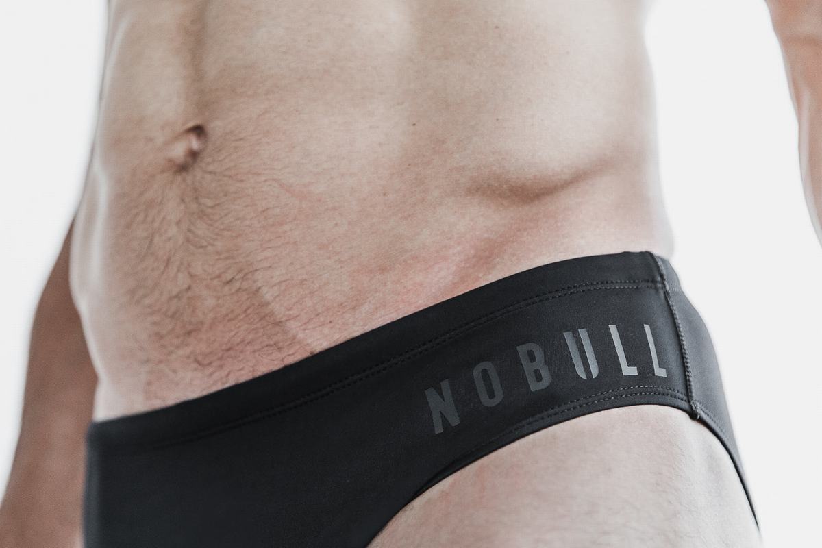 Black Men's Nobull Swim Brief Swim | USA309467