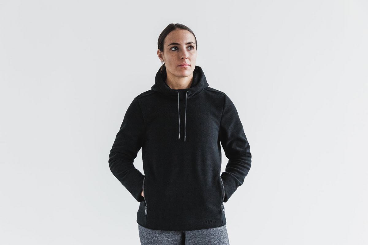 Black Women\'s Nobull Arctic Hoodie | USA984765