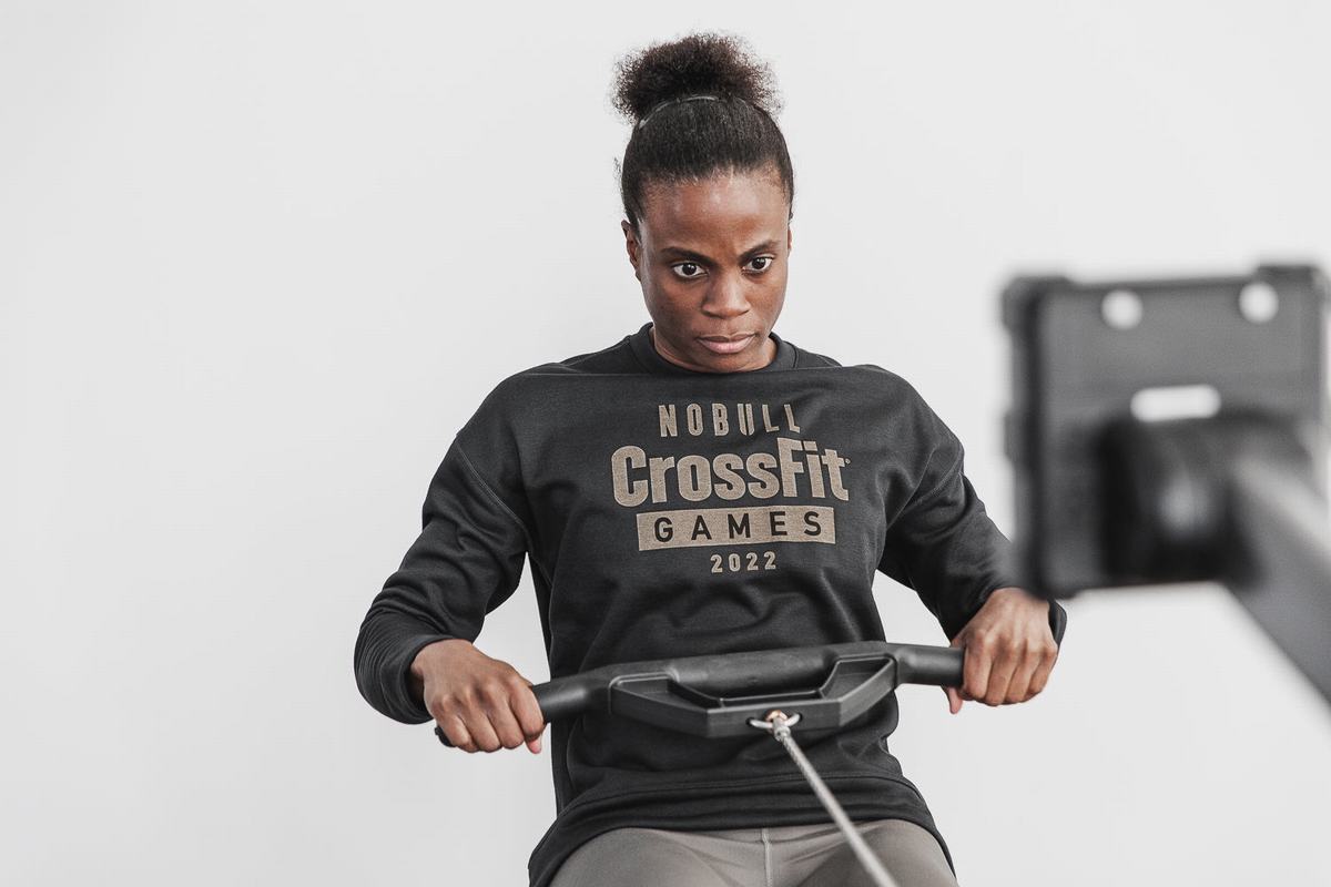 Black Women's Nobull Crossfit Games® 2022 Crew Sweatshirts | USA734189