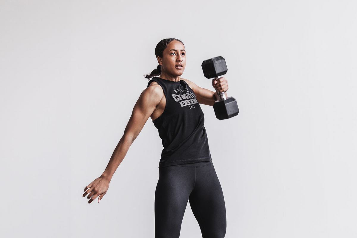 Black Women's Nobull Crossfit Games® 2022 High-Neck Tank Tops | USA967814