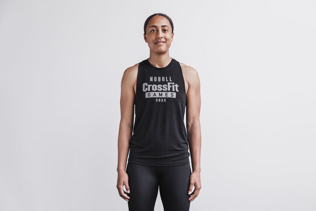 Black Women\'s Nobull Crossfit Games® 2022 High-Neck Tank Tops | USA967814