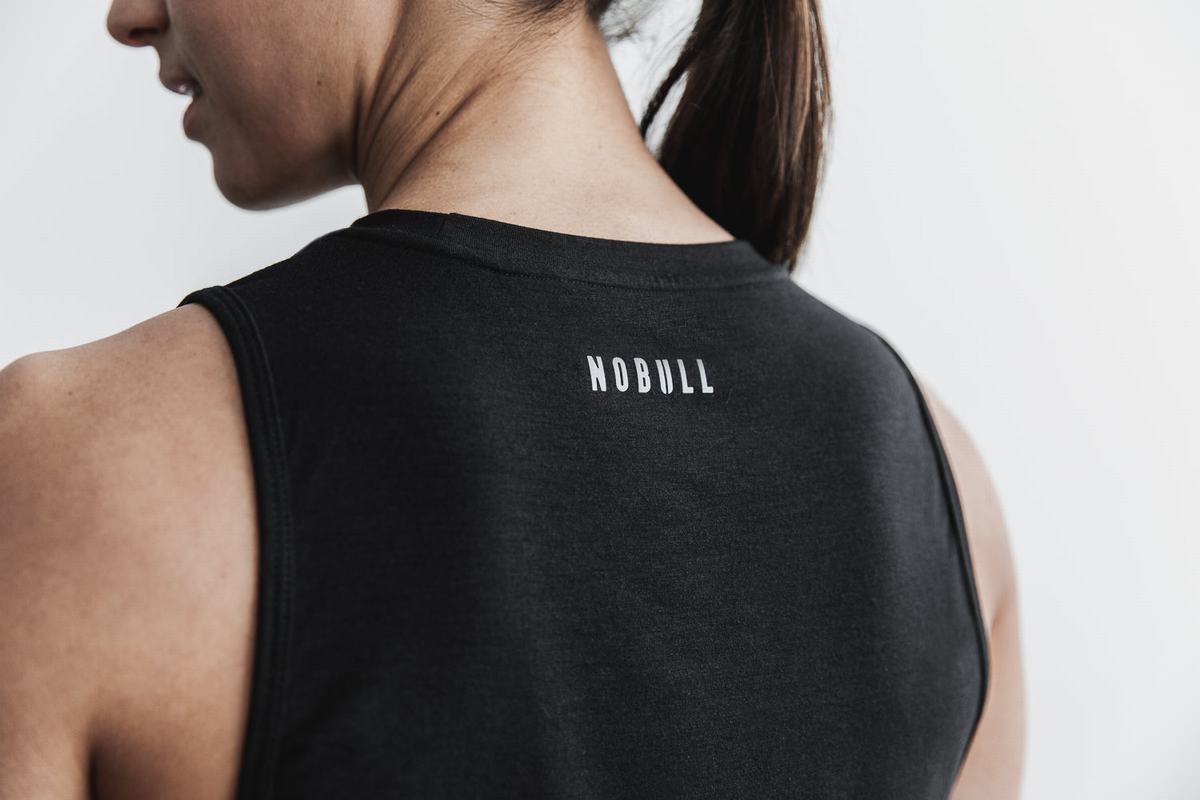 Black Women's Nobull Crossfit® Muscle Tank Tops | USA710684