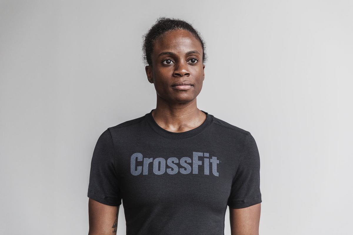 Black Women\'s Nobull Crossfit® T Shirts | USA753629