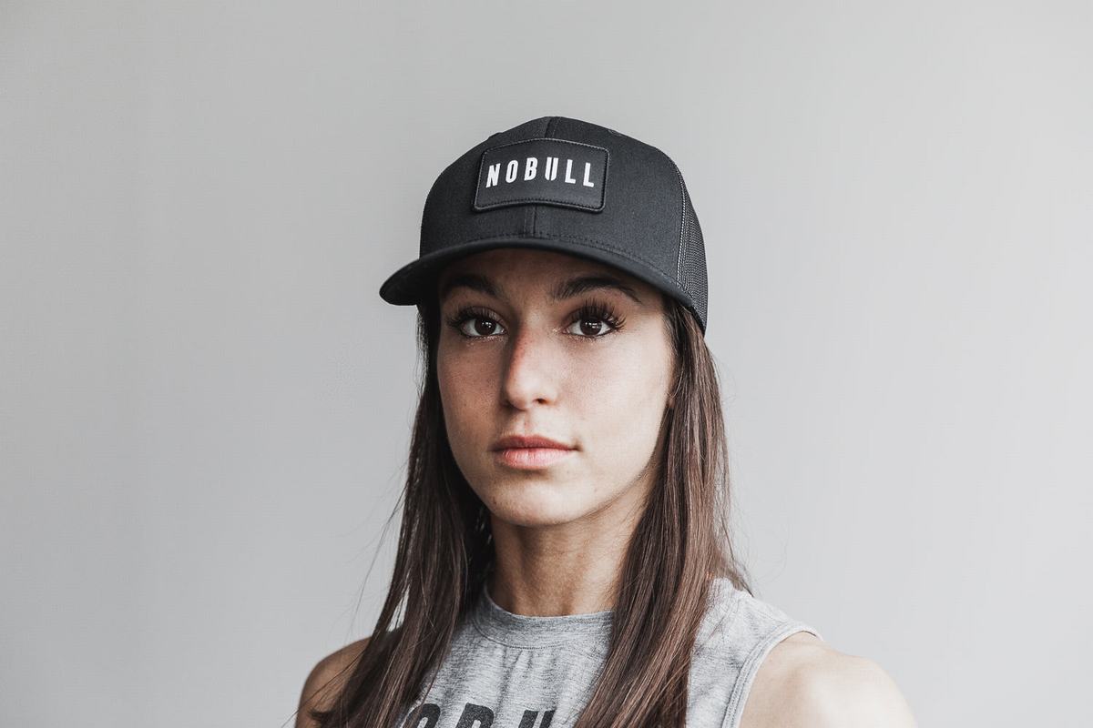 Black Women's Nobull Curved-Brim Trucker Hats | USA451927