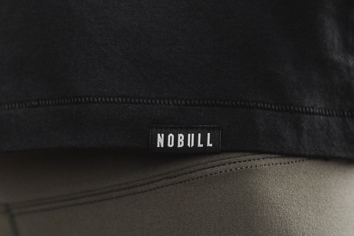 Black Women's Nobull Heavyweight Pocket Boxy Long Sleeves | USA821395