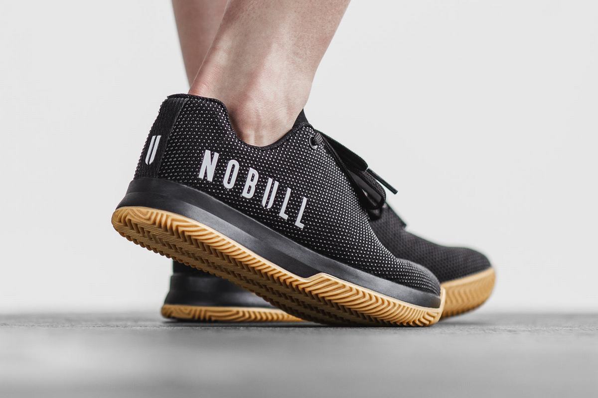 Black Women's Nobull Superfabric Court Trainers | USA072346