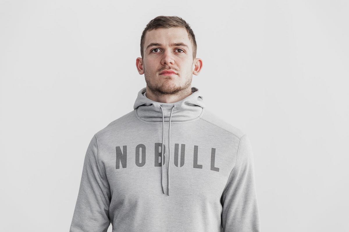 Blue Men's Nobull Hoodie | USA428153