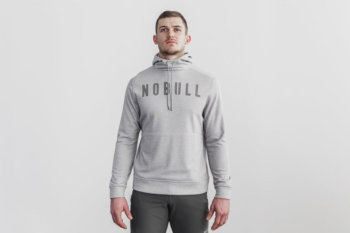 Blue Men\'s Nobull Hoodie | USA428153