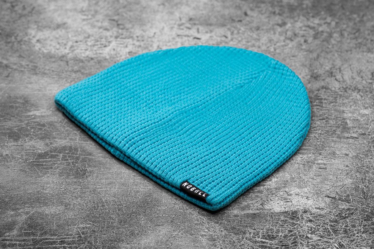 Blue Men\'s Nobull Waffle Neon Beanie | USA736524