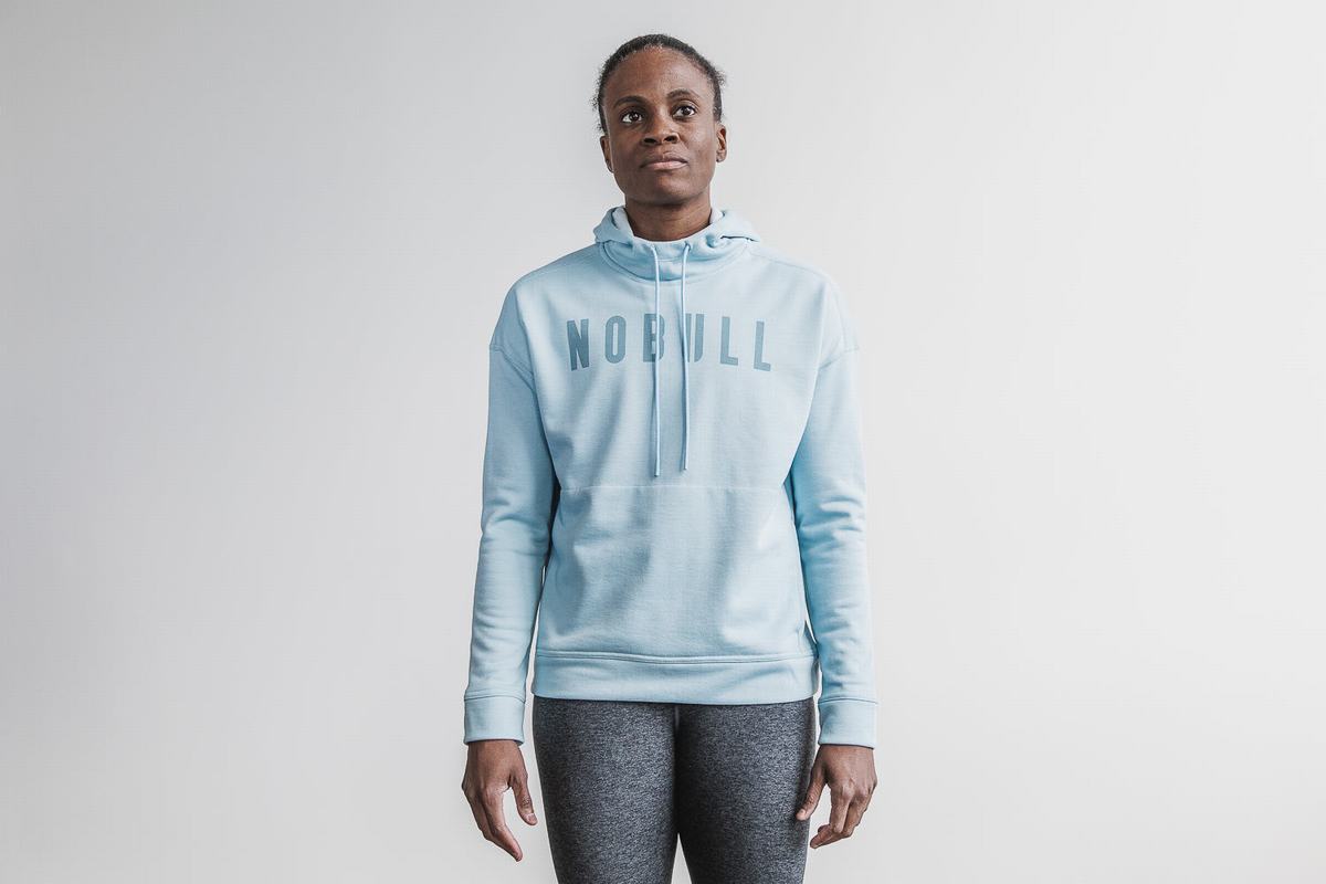 Blue Women's Nobull Hoodie | USA428906