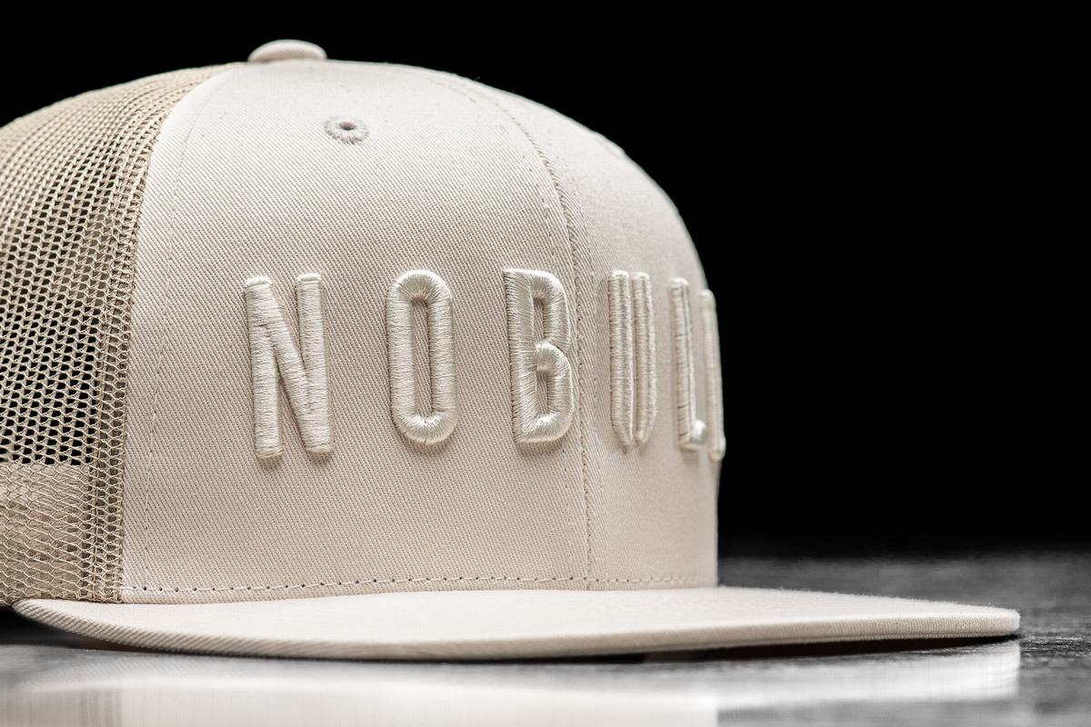 Brown Men's Nobull Flat-Brim Trucker Hats | USA082413