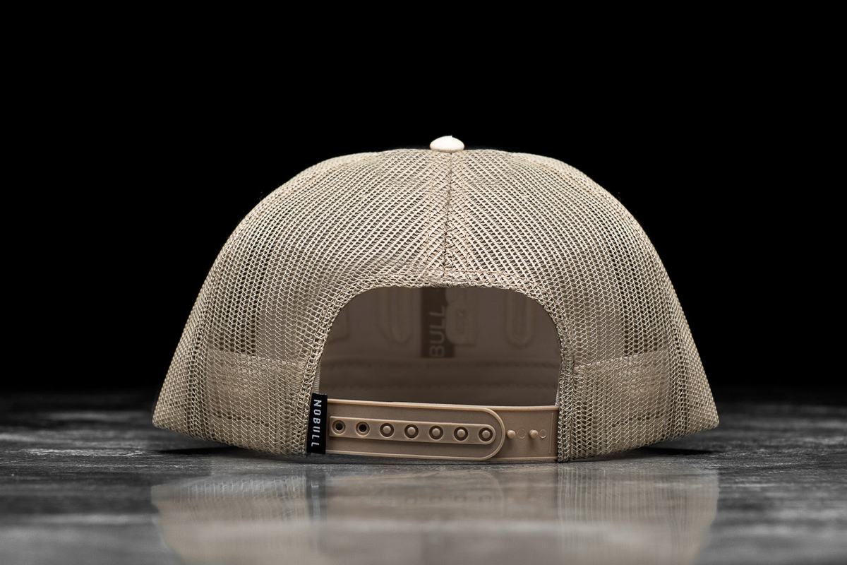 Brown Men's Nobull Flat-Brim Trucker Hats | USA082413