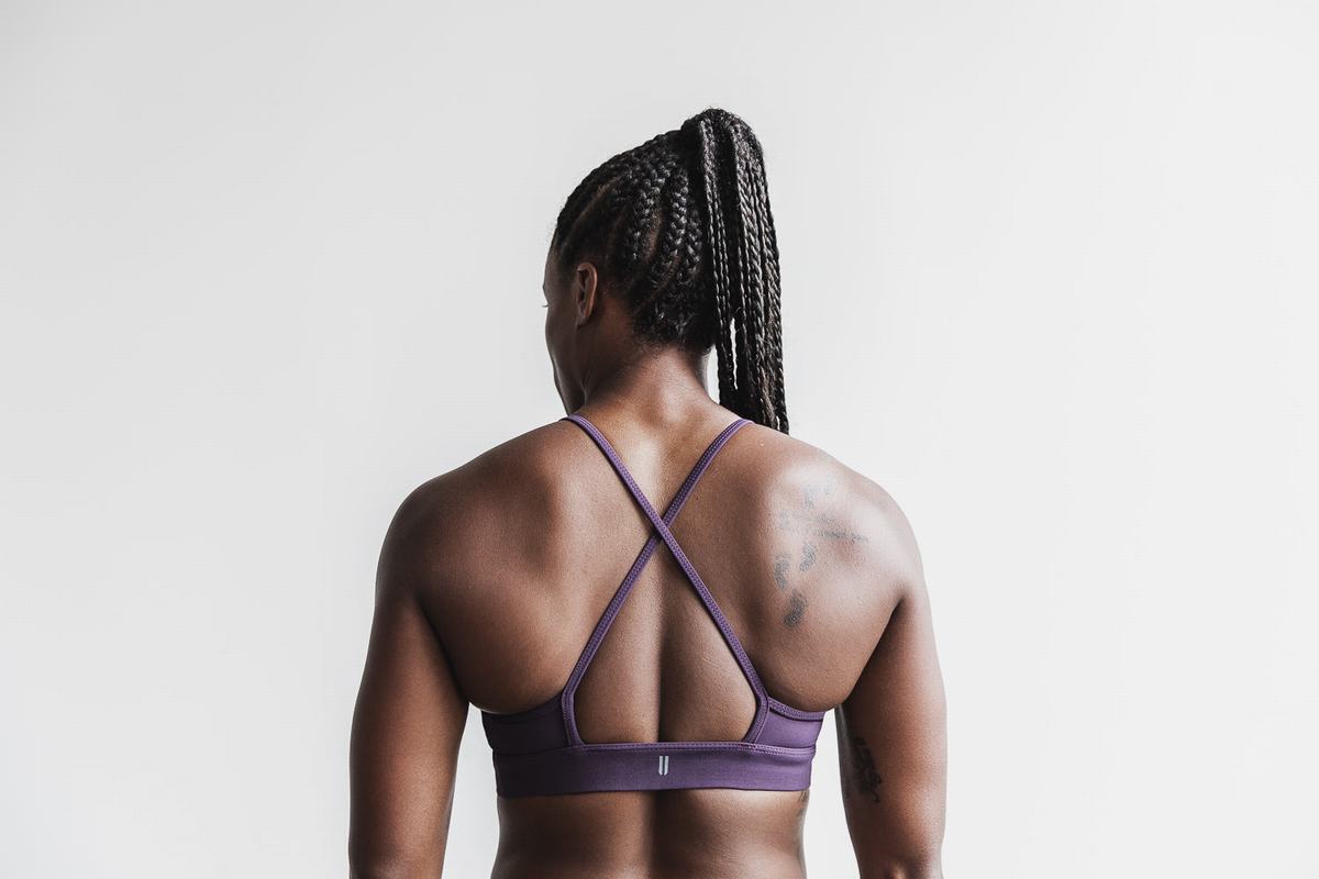 Brown Women's Nobull High-Neck Sports Bras | USA910352