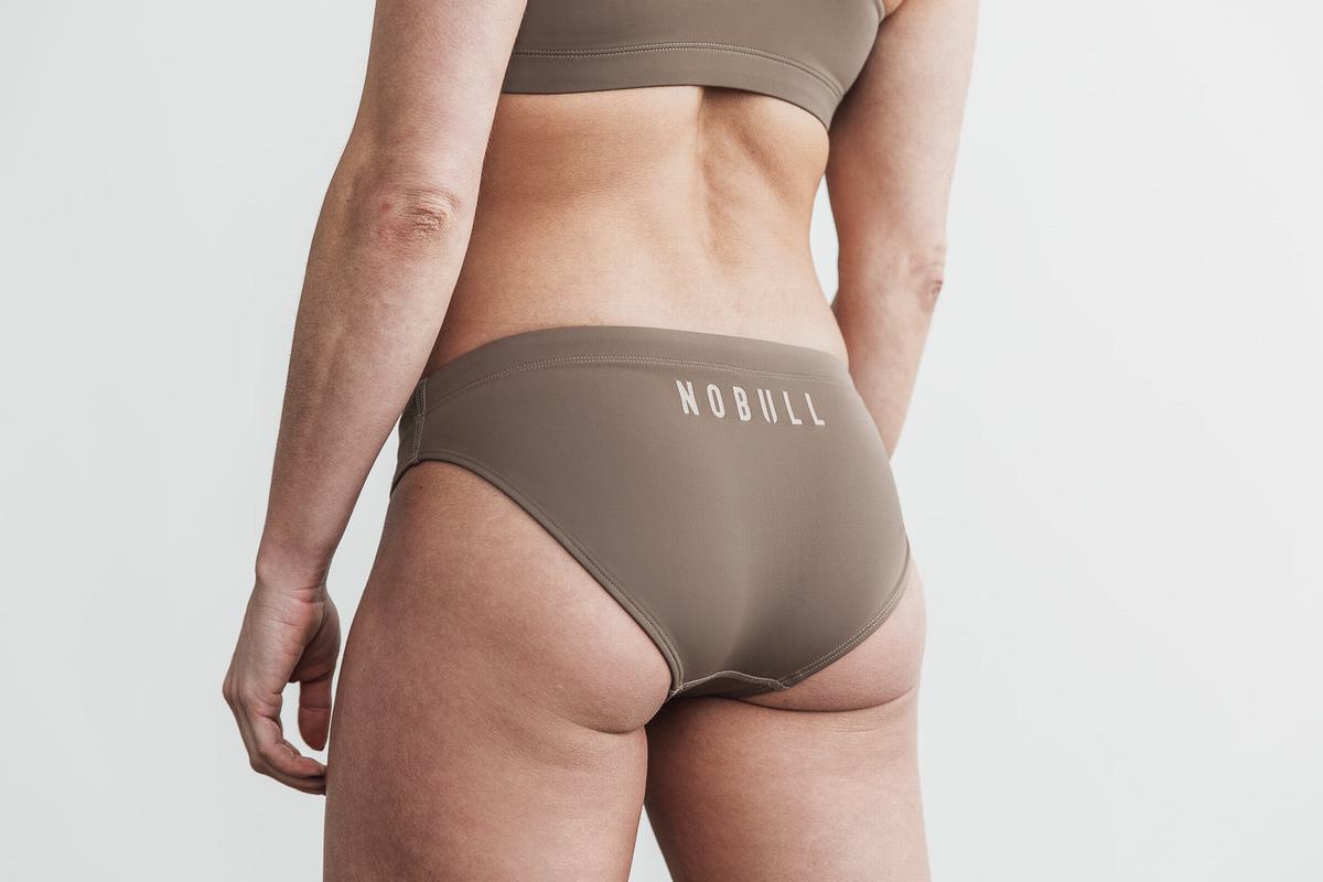 Brown Women's Nobull Swim Bottom | USA417289