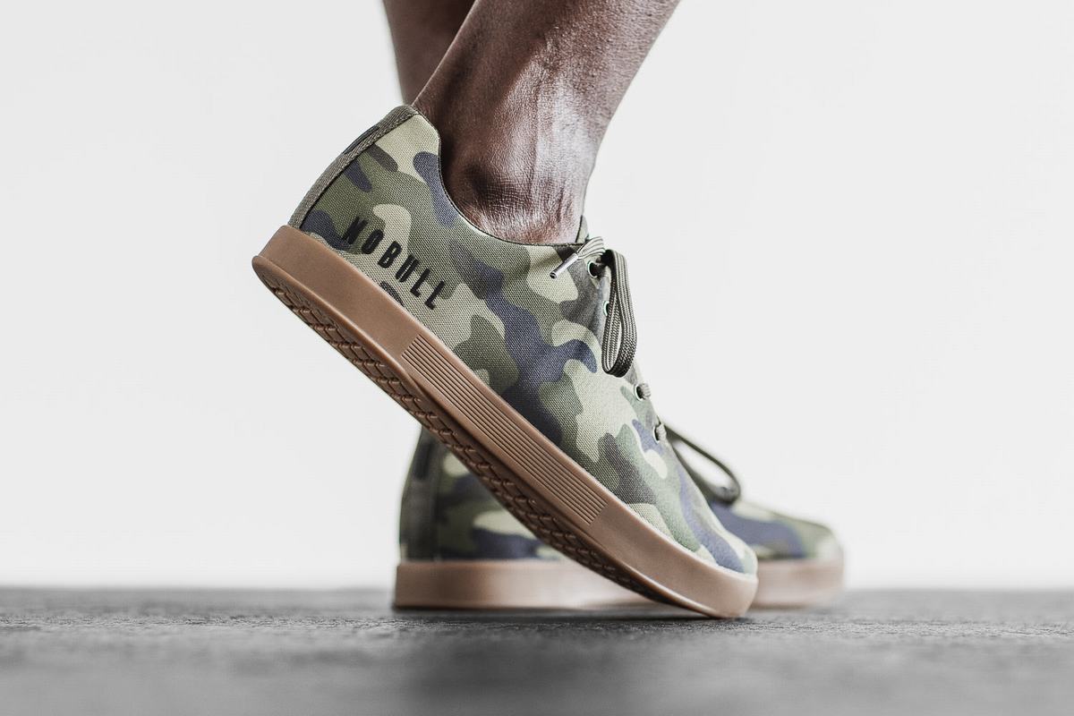 Camo Men's Nobull Canvas Trainers | USA281596