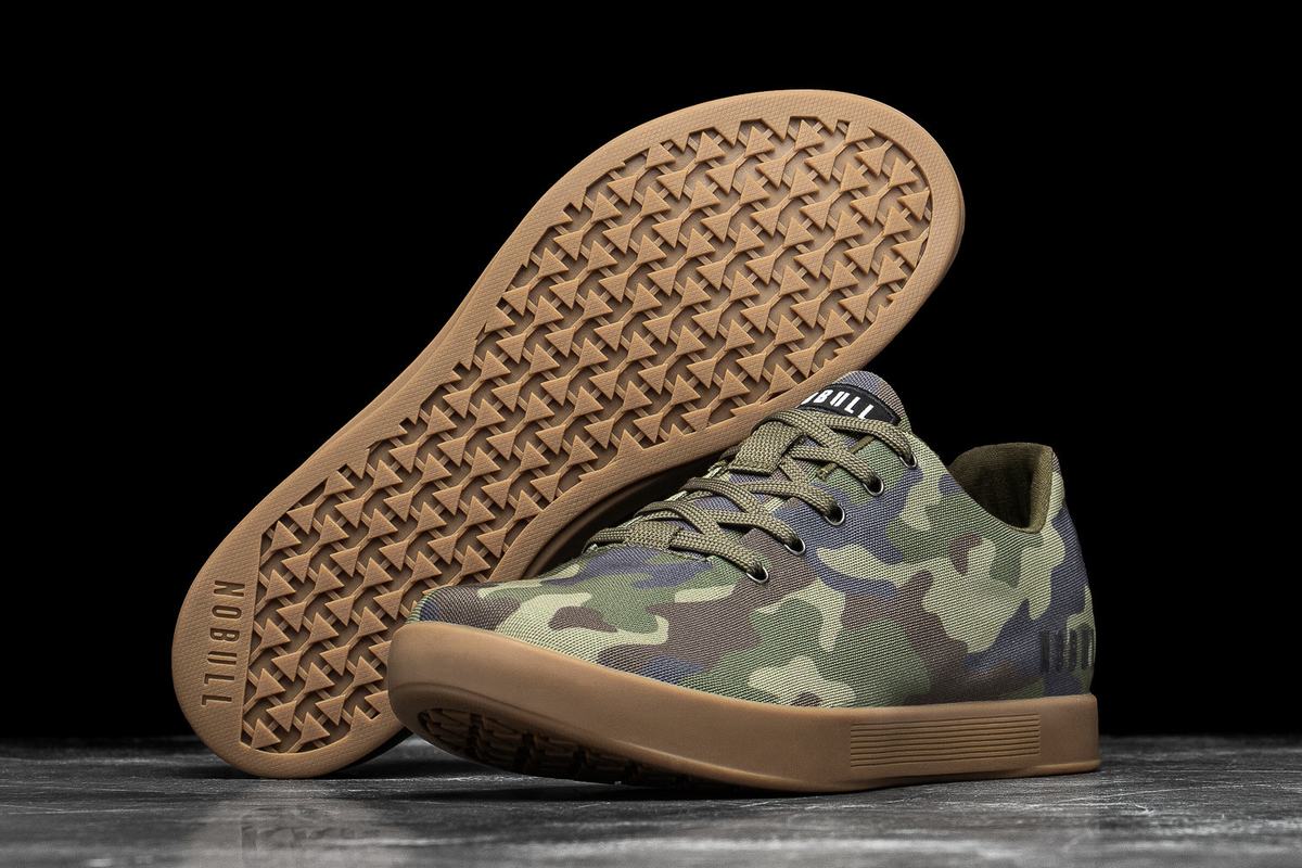 Camo Men's Nobull Canvas Trainers | USA281596