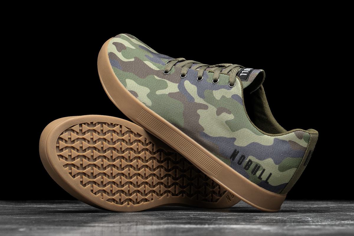 Camo Men's Nobull Canvas Trainers | USA281596