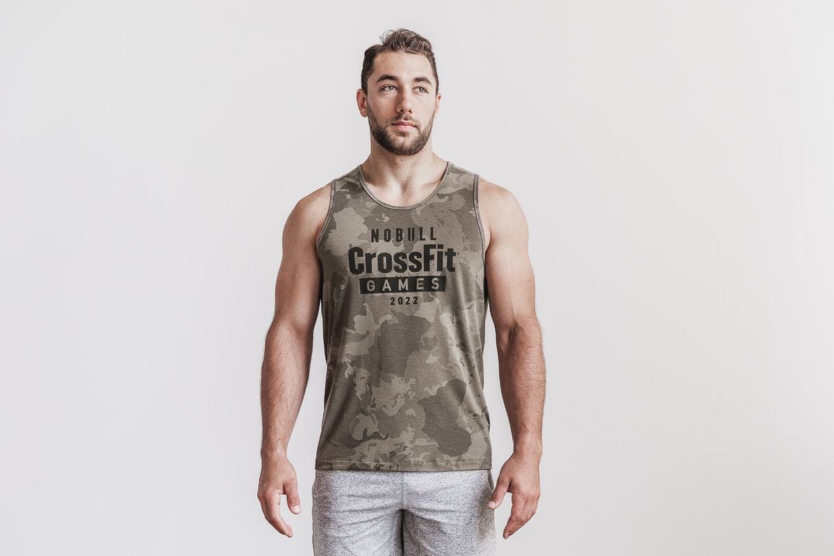 Camo Men\'s Nobull Crossfit Games® 2022 Tank Tops | USA572389