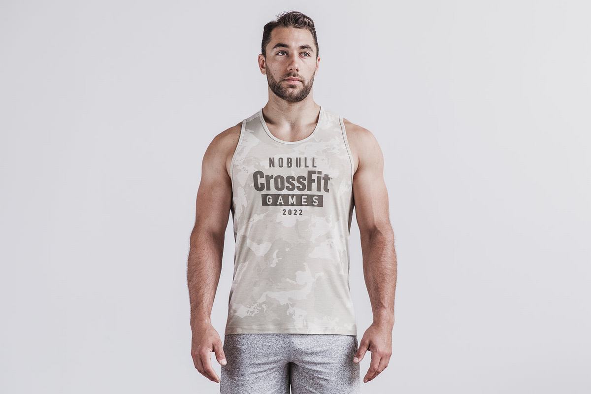 Camo Men\'s Nobull Crossfit Games® 2022 Tank Tops | USA785216