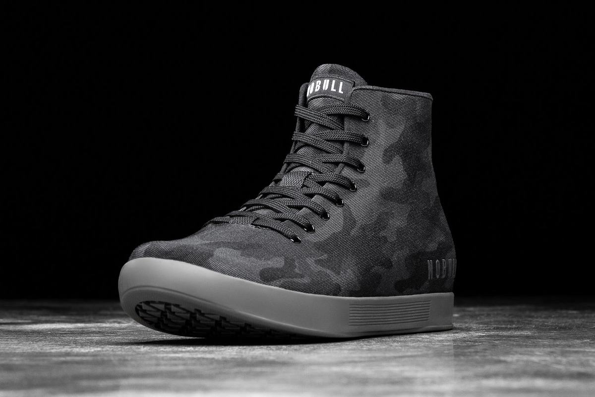 Camo Men's Nobull High-Top Canvas Trainers | USA074391