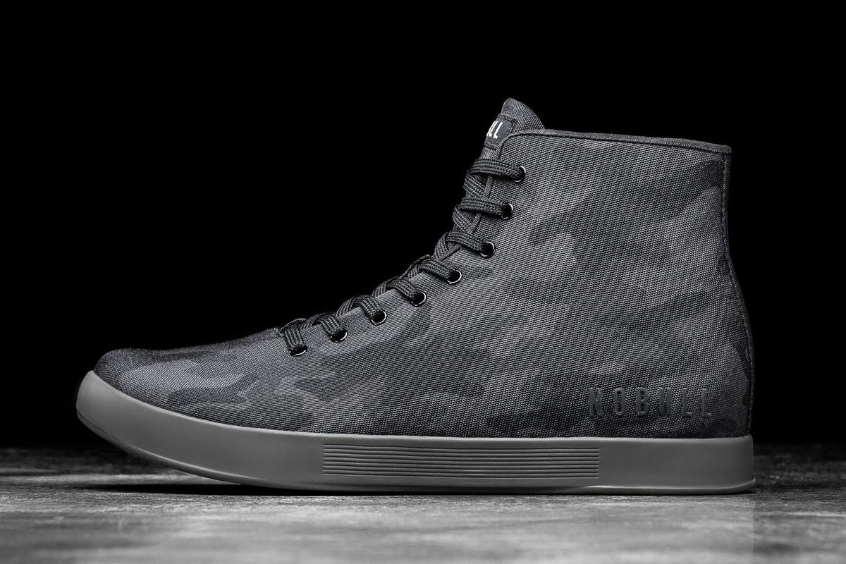 Camo Men\'s Nobull High-Top Canvas Trainers | USA074391