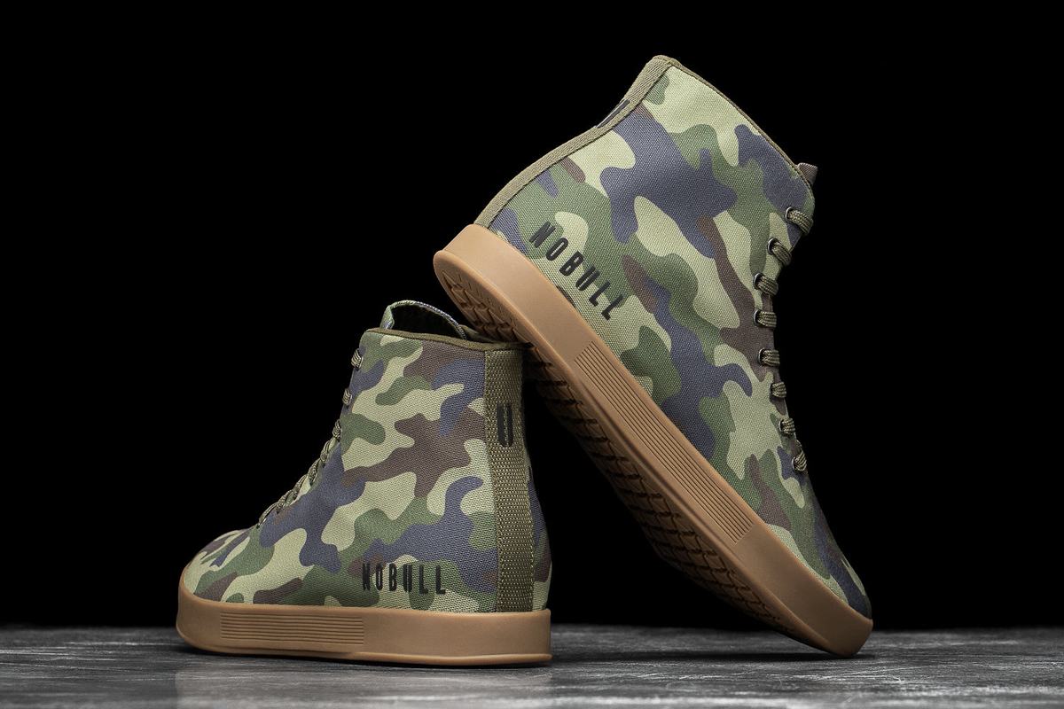 Camo Men's Nobull High-Top Canvas Trainers | USA206479