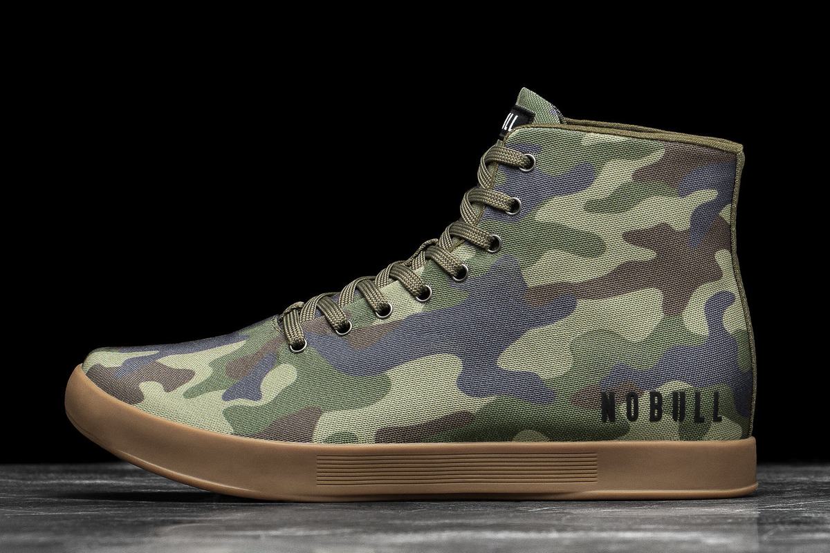 Camo Men\'s Nobull High-Top Canvas Trainers | USA206479