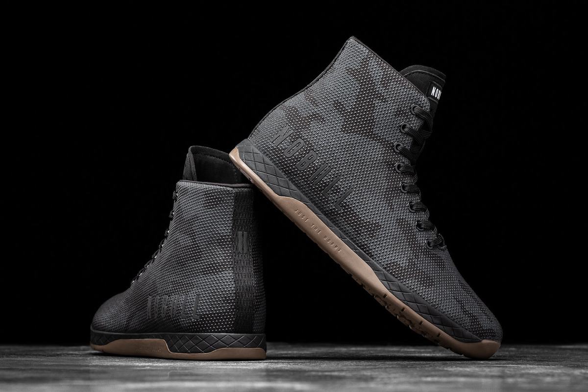 Camo Men's Nobull High-Top Trainers | USA086529