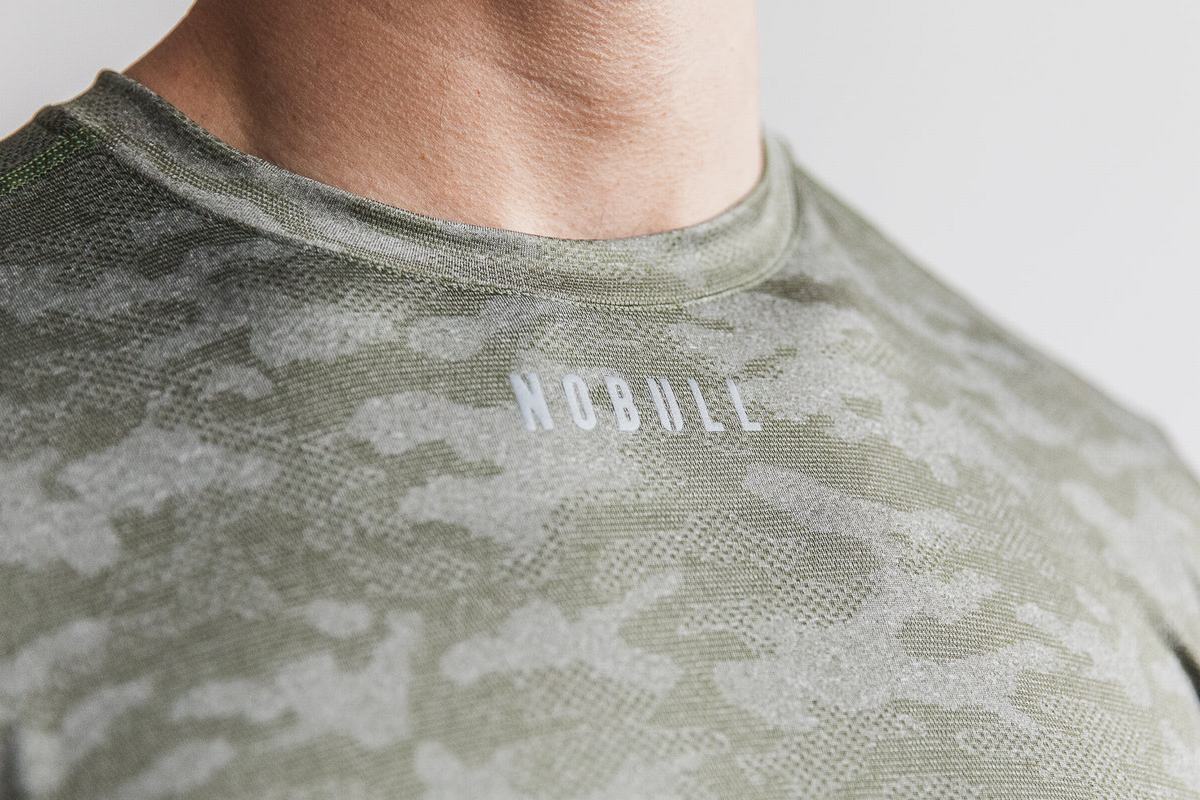 Camo Men's Nobull Lightweight Textured T Shirts | USA765021