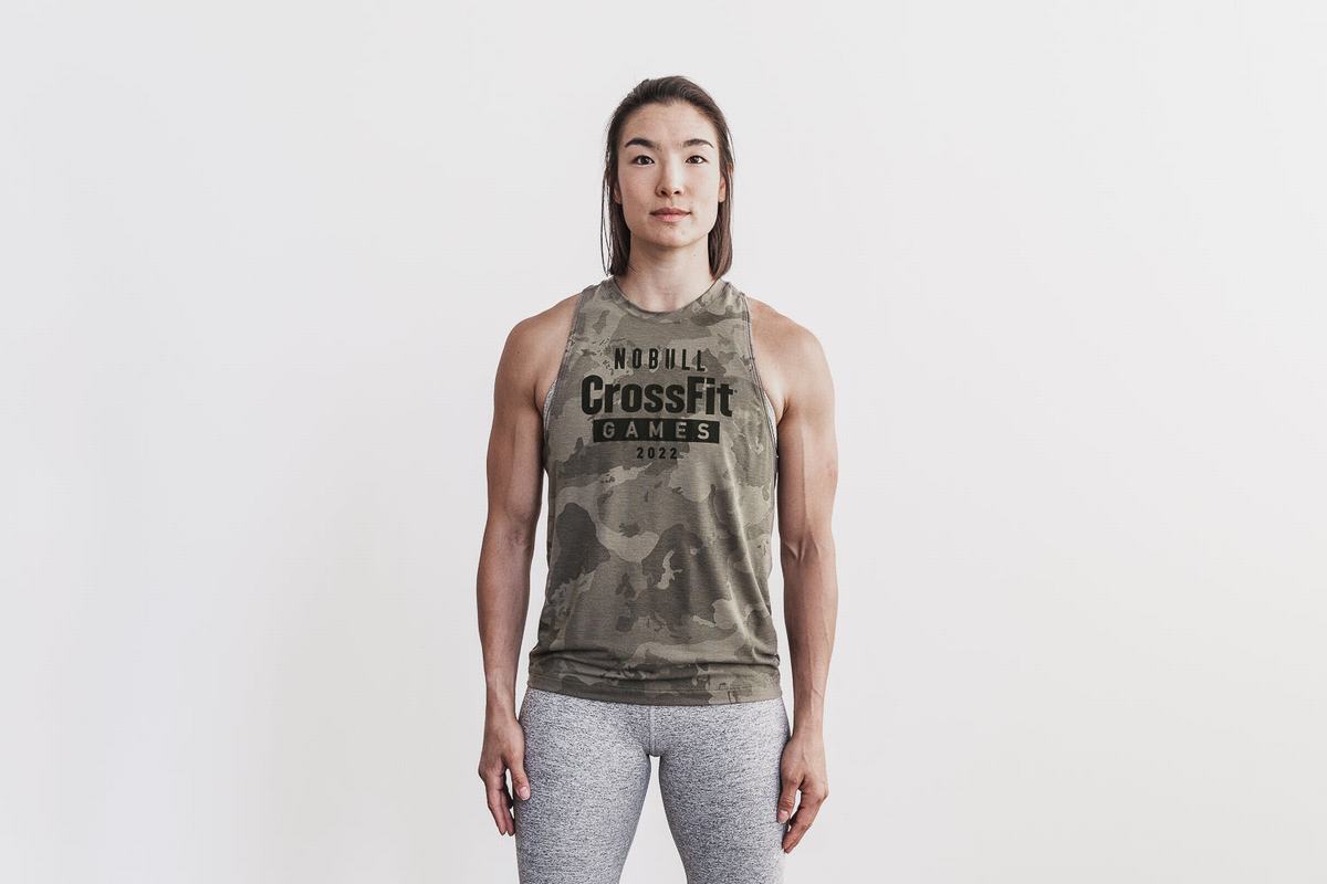 Camo Women\'s Nobull Crossfit Games® 2022 High-Neck Tank Tops | USA179382