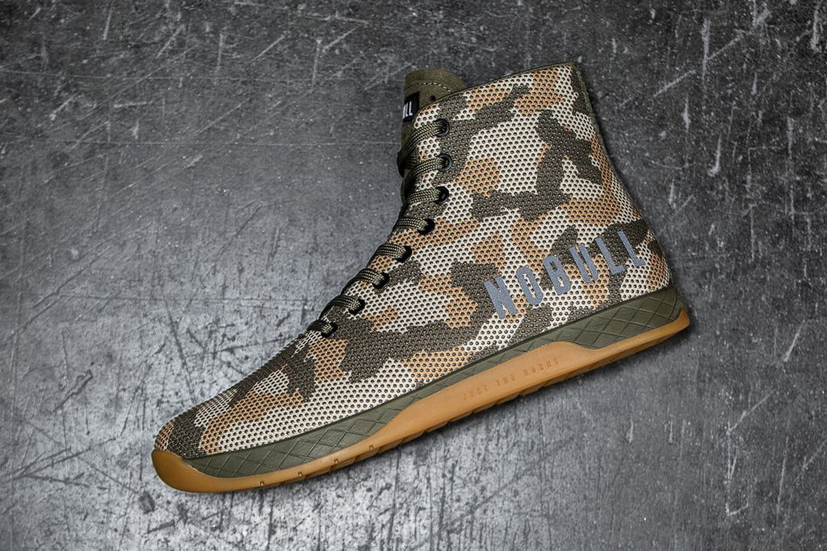 Camo Women's Nobull Superfabric High-Top Woodland Trainers | USA391746