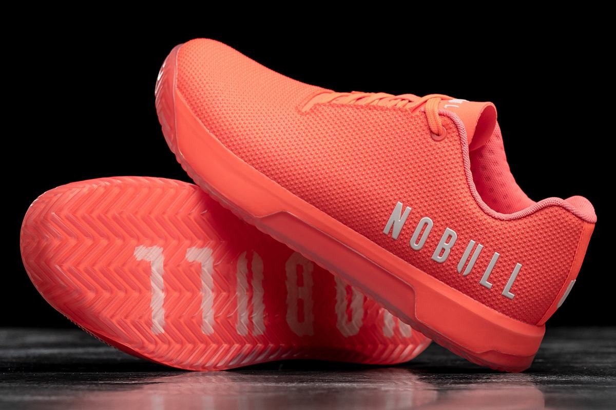 Coral Men's Nobull Superfabric Crossfit® Neon Crossfit Shoes | USA719586