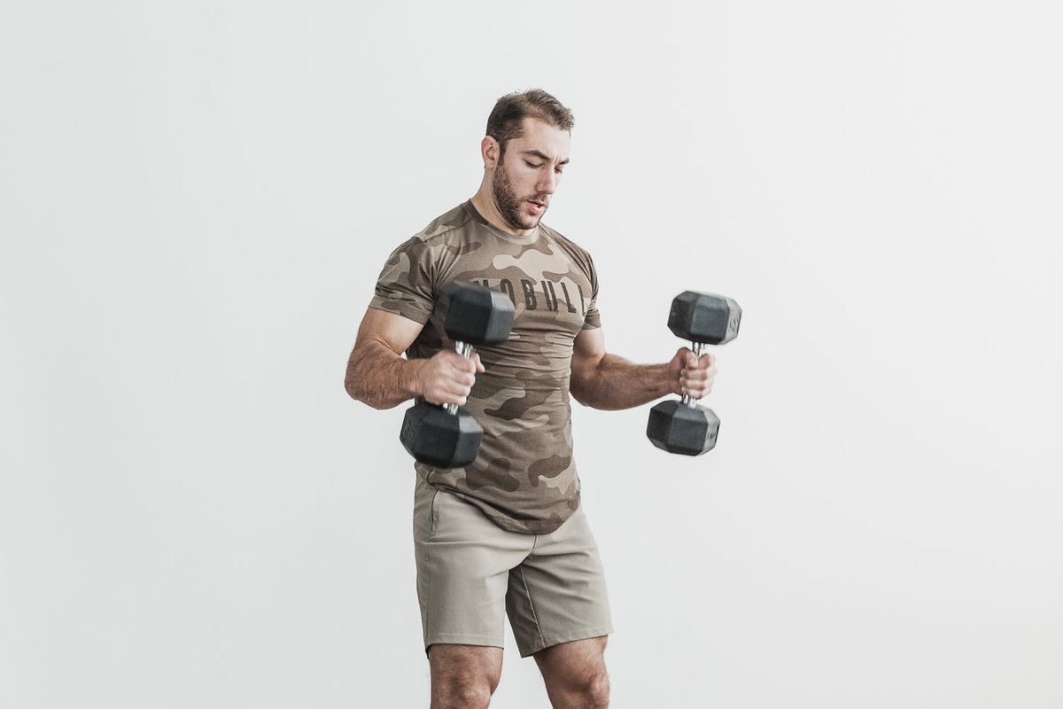 Dark Camo Men's Nobull T Shirts | USA470196