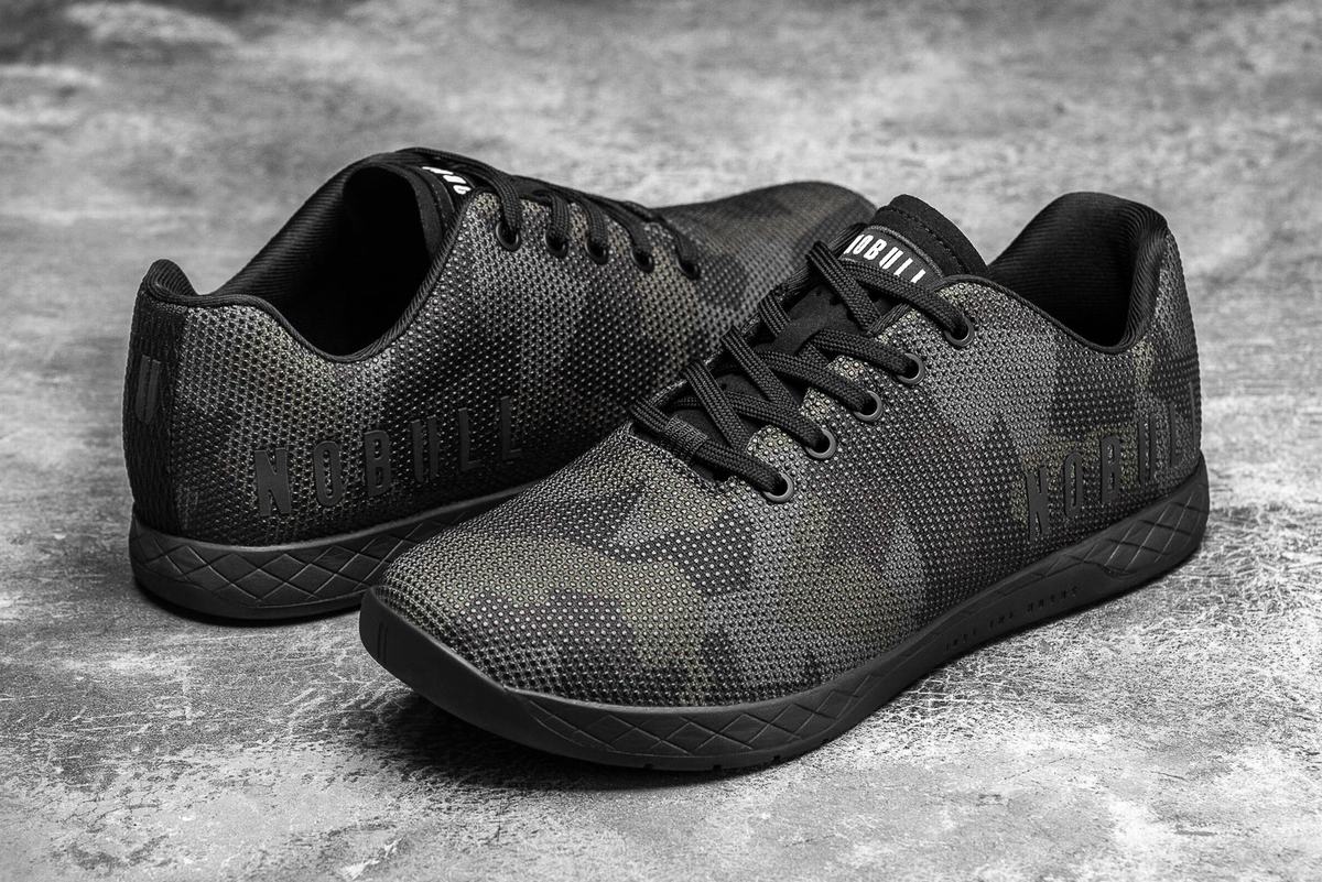 Dark Camo Women's Nobull Superfabric Trainers | USA086459