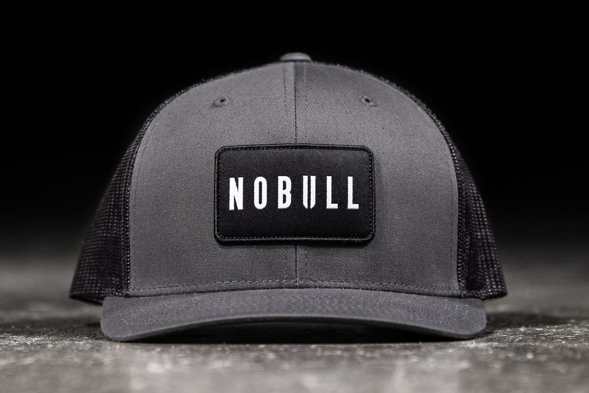 Dark Grey Black Women's Nobull Curved-Brim Trucker Hats | USA315087