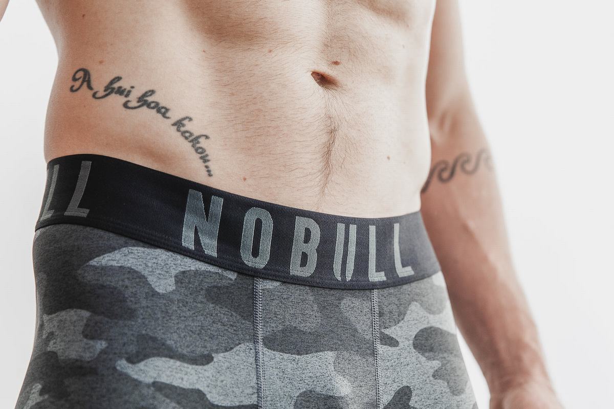 Dark Grey Camo Men's Nobull Compression 9